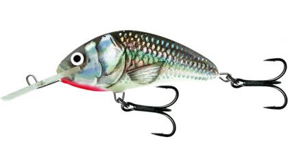 Salmo Hornet Floating holographic grey shiner roofvis kunstaas 9cm 36g