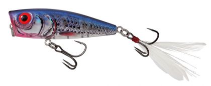 Salmo Rattlin Pop Floating clear blue shiner roofvis kunstaas 7cm