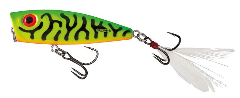 Salmo Rattlin Pop Floating green tiger roofvis kunstaas 7cm