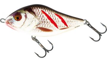 Salmo Slider Floating wounded real grey shiner  10cm 36g