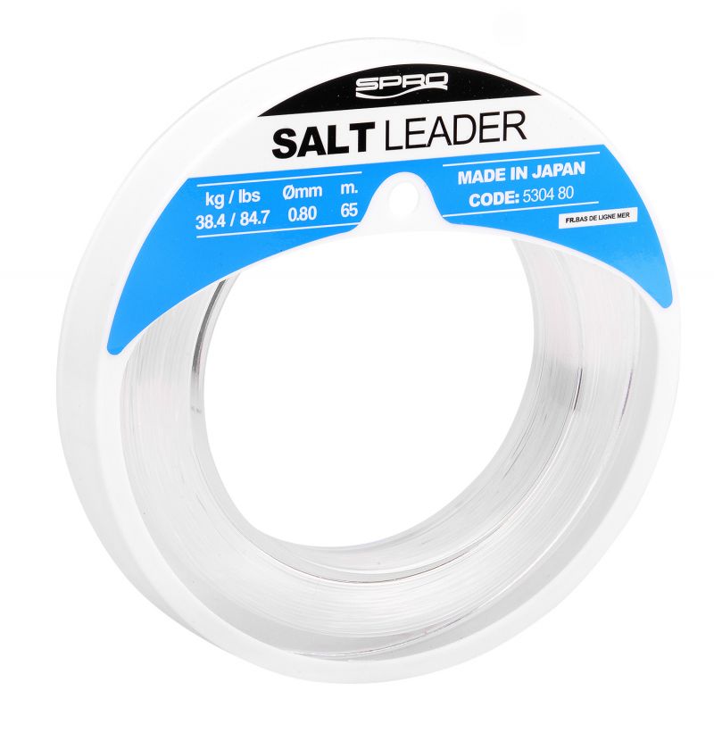 Saltwater Salt Leader clair  0.60mm 65m 22.8kg