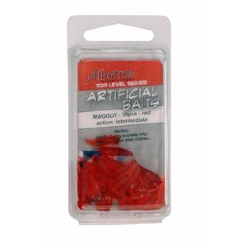 Albatros Top Level Artificial Maggot red imitatie visaas