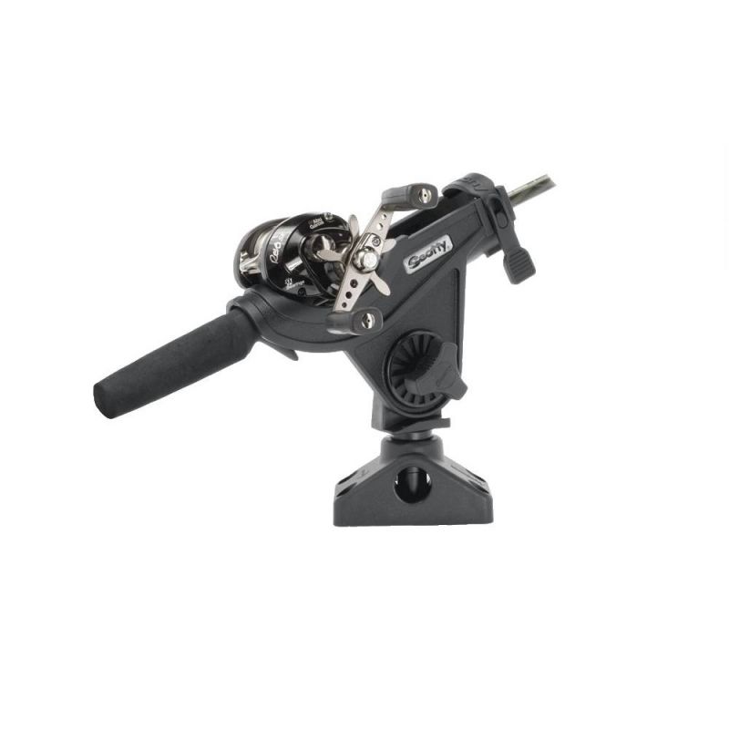 Scotty Baitcast Spin Rodholder noir 