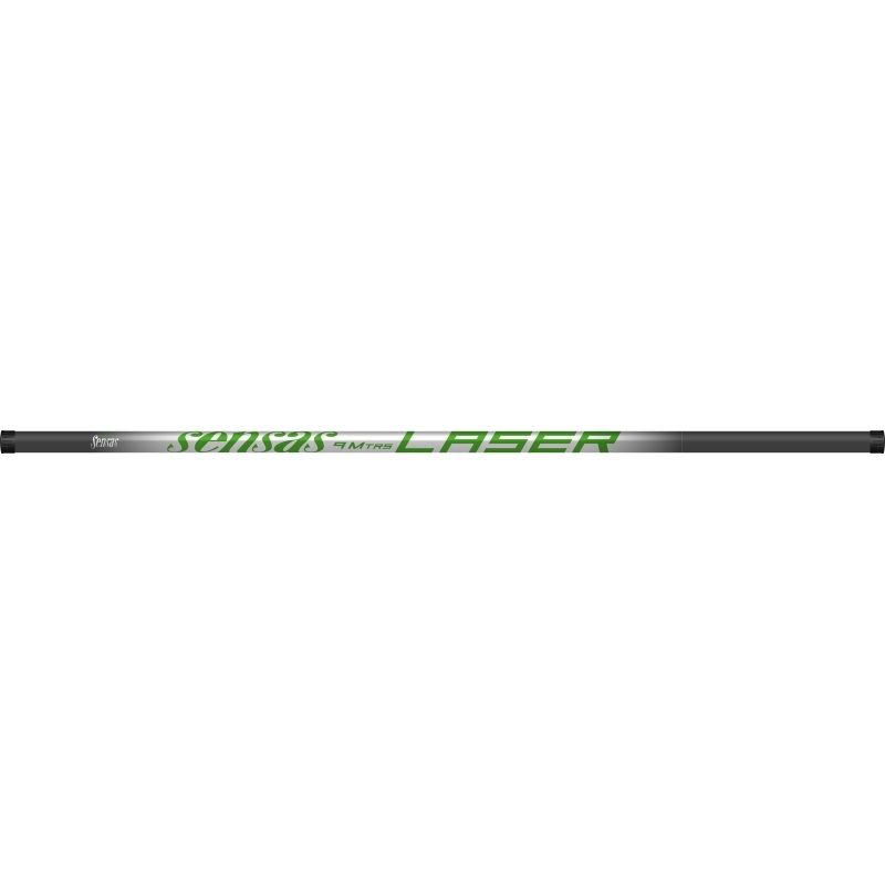 Sensas Laser noir - blanc - vert  9m50