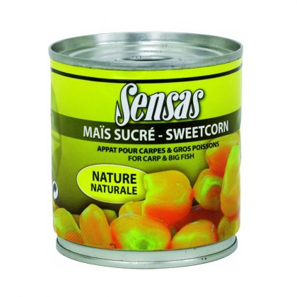 Sensas Maïs Blik Natuur 285g geel partikel