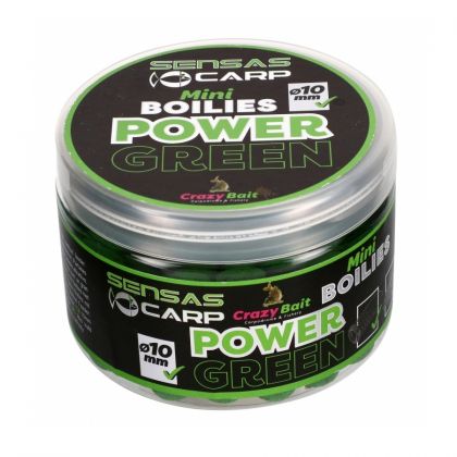 Sensas Mini Boilies Power Green groen witvis mini-boilie 10mm 80g