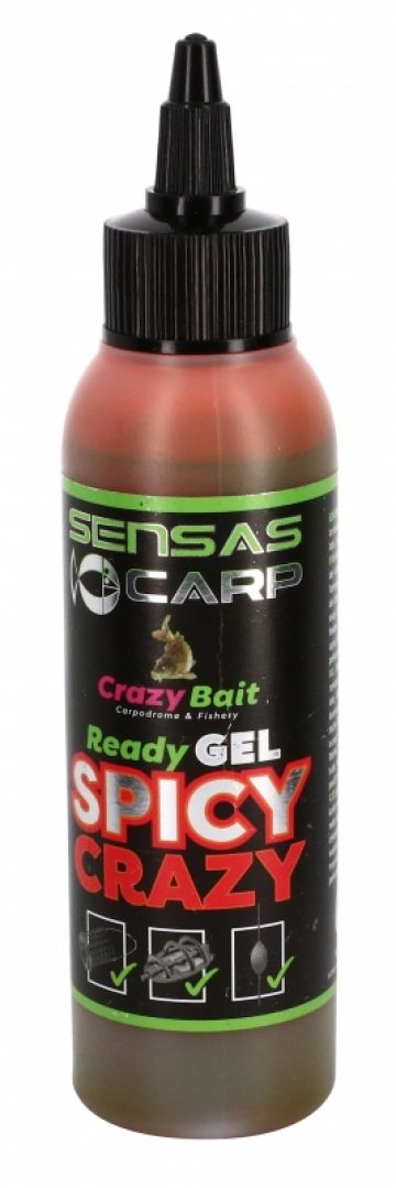 Sensas Ready Gel Spicy Crazy rood aas liquid 115ml