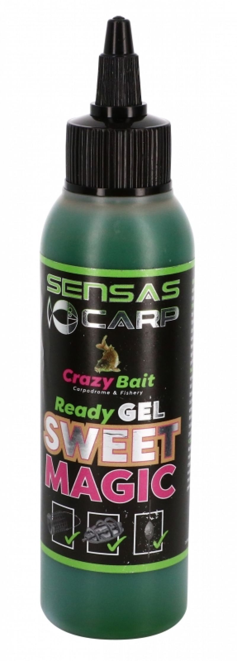 Sensas Ready Gel Sweet Magic bruin aas liquid 115ml