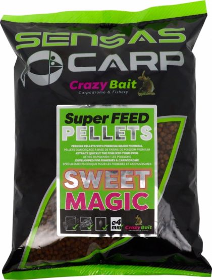 Sensas Super Feed Pellets Sweet Magic brun  2mm 700g