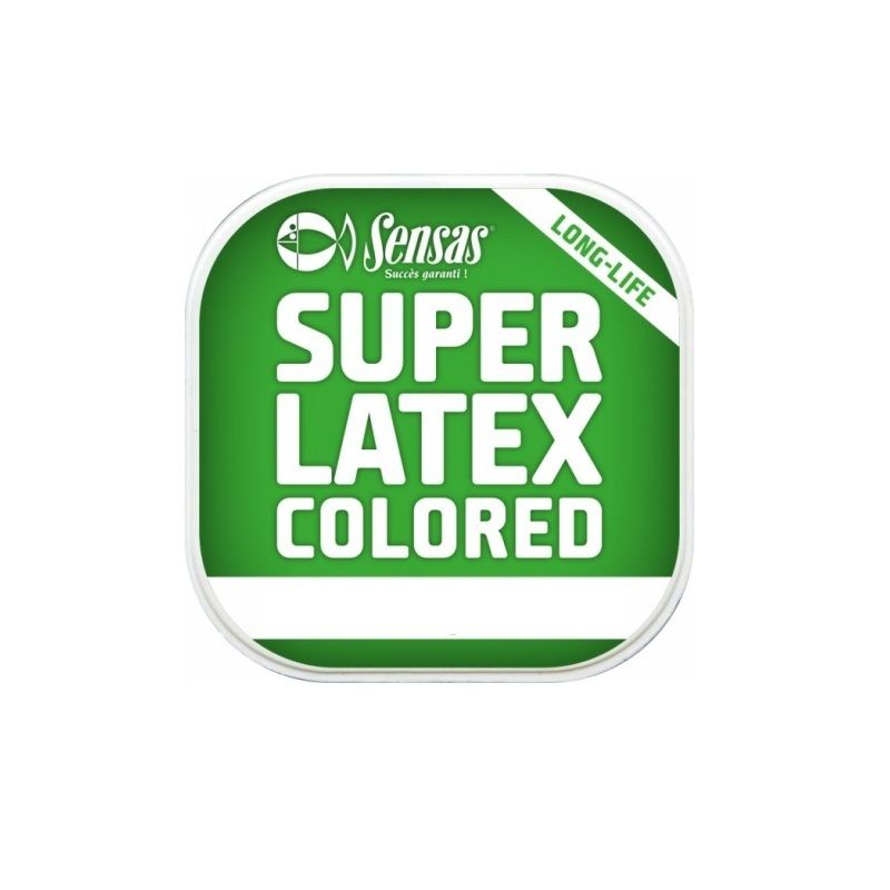 Sensas Super Latex Colored geel witvis viselastiek 1.00mm 6m