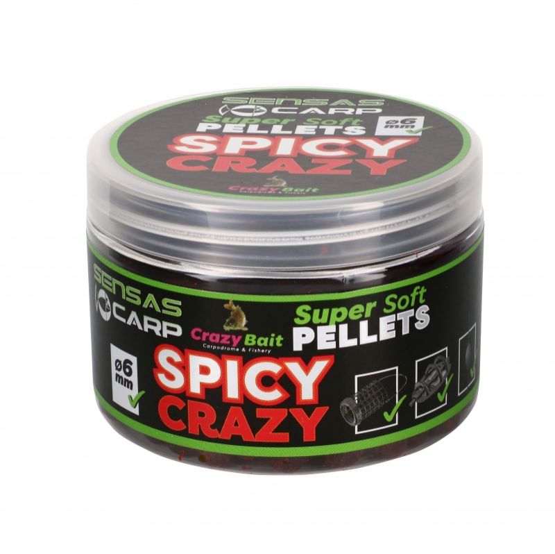 Sensas Super Soft Pellets Spicy Crazy rouge  4mm 60g