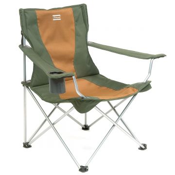 Shakespeare Deluxe Folding Armchair groen - bruin - grijs visstoel 86*20cm