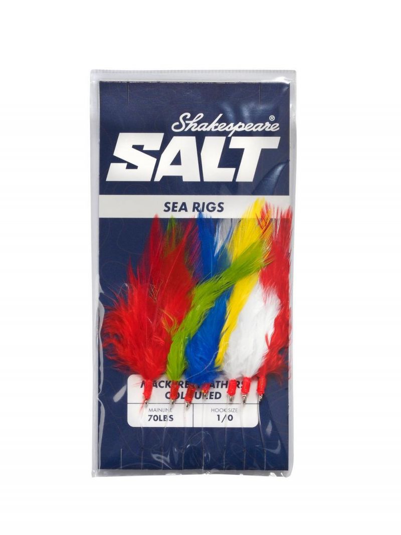 Shakespeare Salt XT Rig Mackerel Feathers clair  H1/0