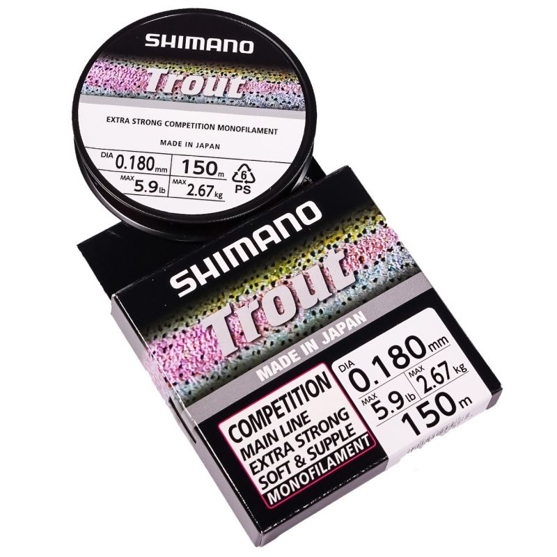 Shimano Trout Competition Mono rouge  0.18mm 150m