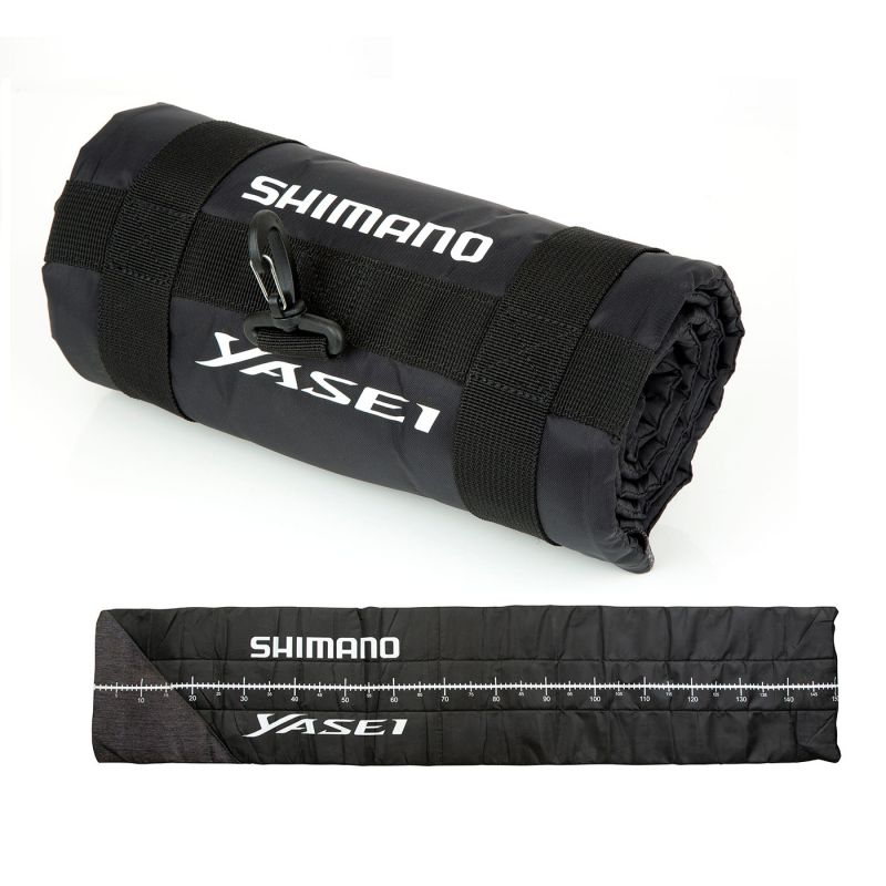 Shimano Yasei Sync Brag Mat zwart - wit roofvis onthaakmat 152x30cm