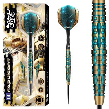 Shot AI Replicant 90% zwart -  goud - blauw dartpijlen 23g