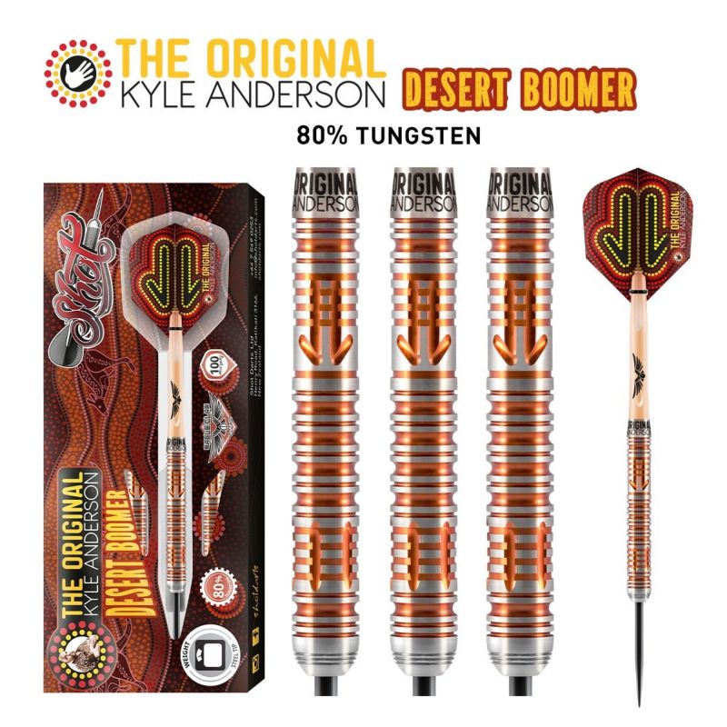 Shot Kyle Anderson Desert Boomer 80% orange - argent darts 24g