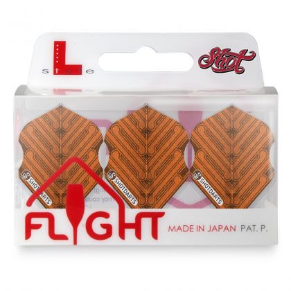 Shot L-Style Manu Orange Flight L1 multi dart flight