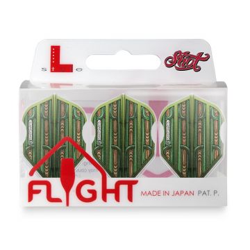 Shot L-Style Warrior Rutene Green L3 Std multi dart flight