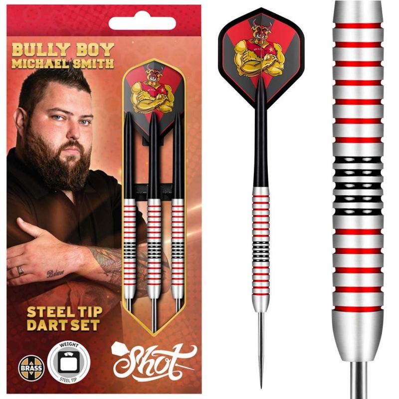 Shot Michael Smith Plated Brass argent darts 24g