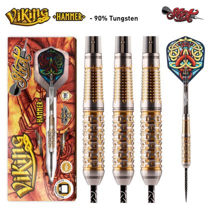 Shot Viking Hammer 90% noir - argent - or darts 23g