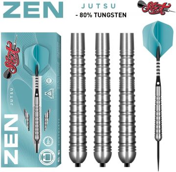 Shot Zen Jutsu 80% zwart -  zilver dartpijlen 24g