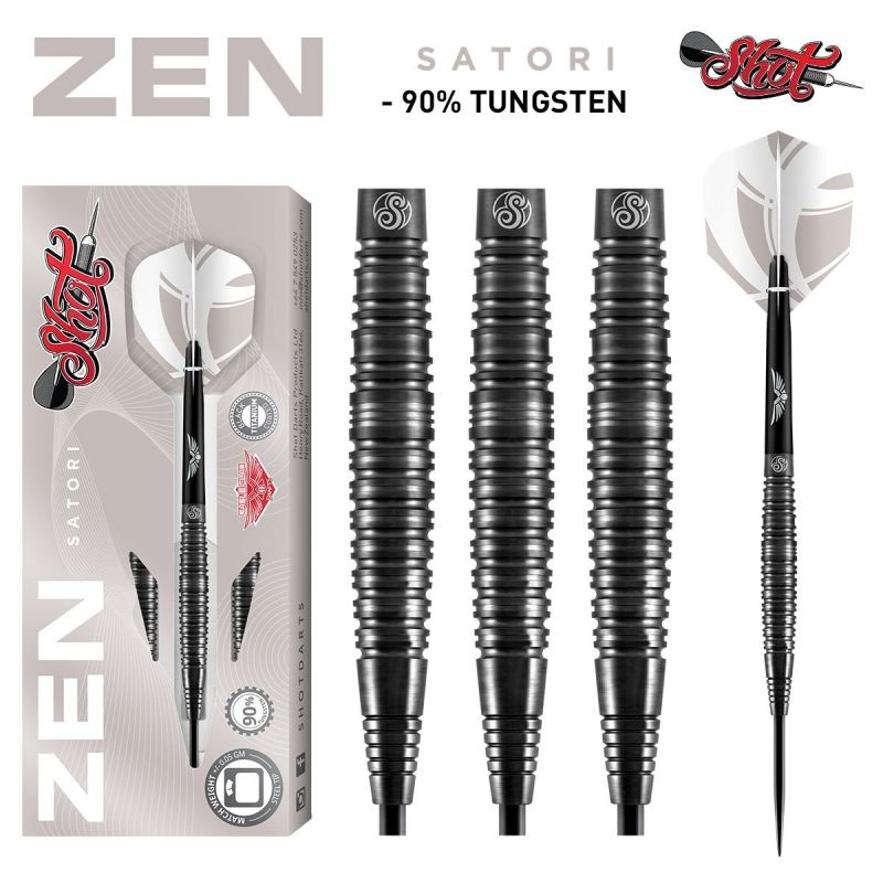 Shot Zen Satori 90% noir - argent darts 24g