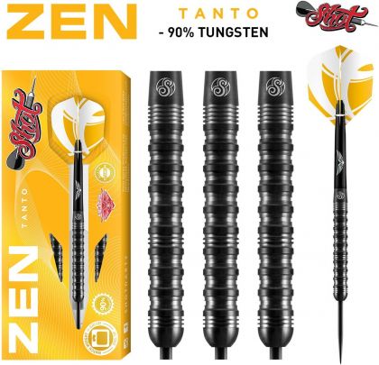 Shot Zen Tanto 90% zwart - zilver dartpijlen 23g