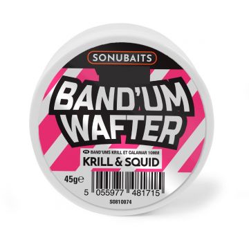 Sonubaits Band'Um Wafter Krill & Squid roze - wit witvis mini-boilie 6mm