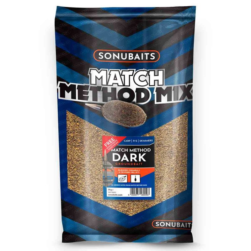 Sonubaits Match Method Mix Dark 2kg noir 