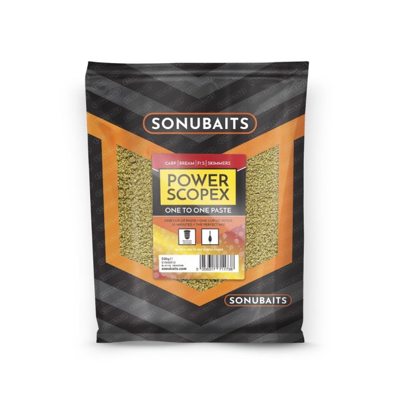 Sonubaits One To One Paste Power Scopex bruin - geel witvis visvoer 500g