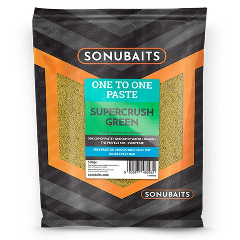 Sonubaits One To One Paste Supercrush Green 500g vert 