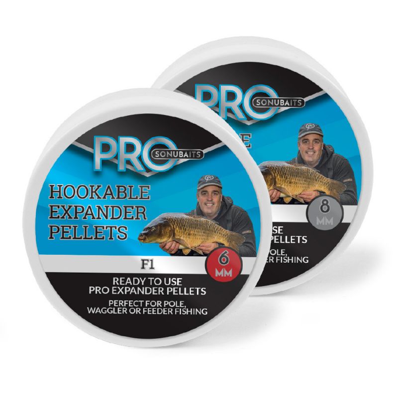 Sonubaits Pro Hookable Expander Pellets F1 brun  8mm 100g