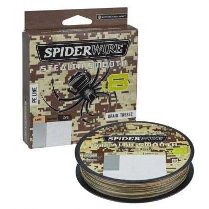 Spiderwire Stealth Smooth X8 camo gevlochten visdraad 0.14mm 300m 16.5kg