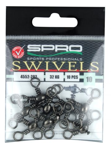 Spro Crossline Swivel nickel viswartel 10 15kg