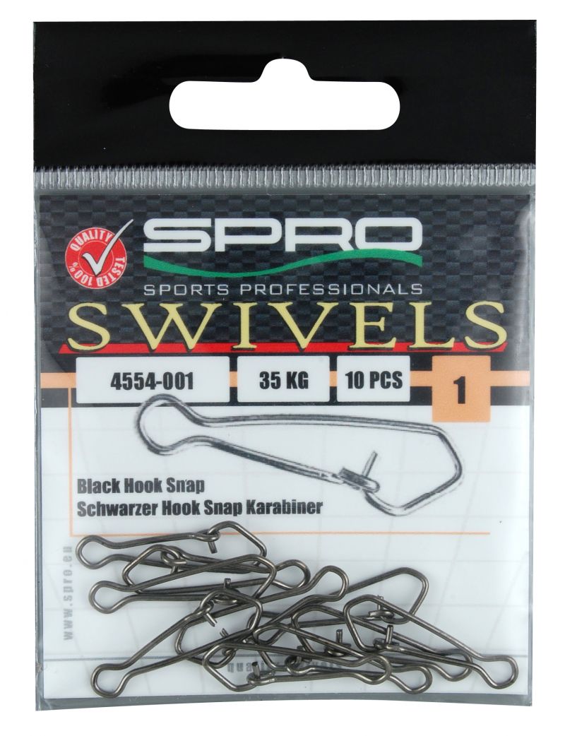 Spro Hook Snap nickel  1 35kg