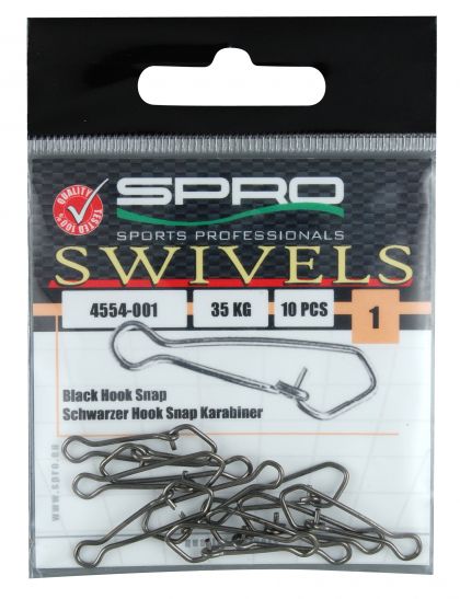 Spro Hook Snap nickel viswartel 4 14kg