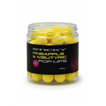 Sticky Baits Pineapple & N'Butyric Pop Ups yellow  12mm 100g