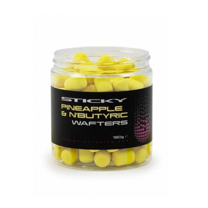 Sticky Baits Pineapple & N'Butyric Wafters yellow  12x14mm 130g