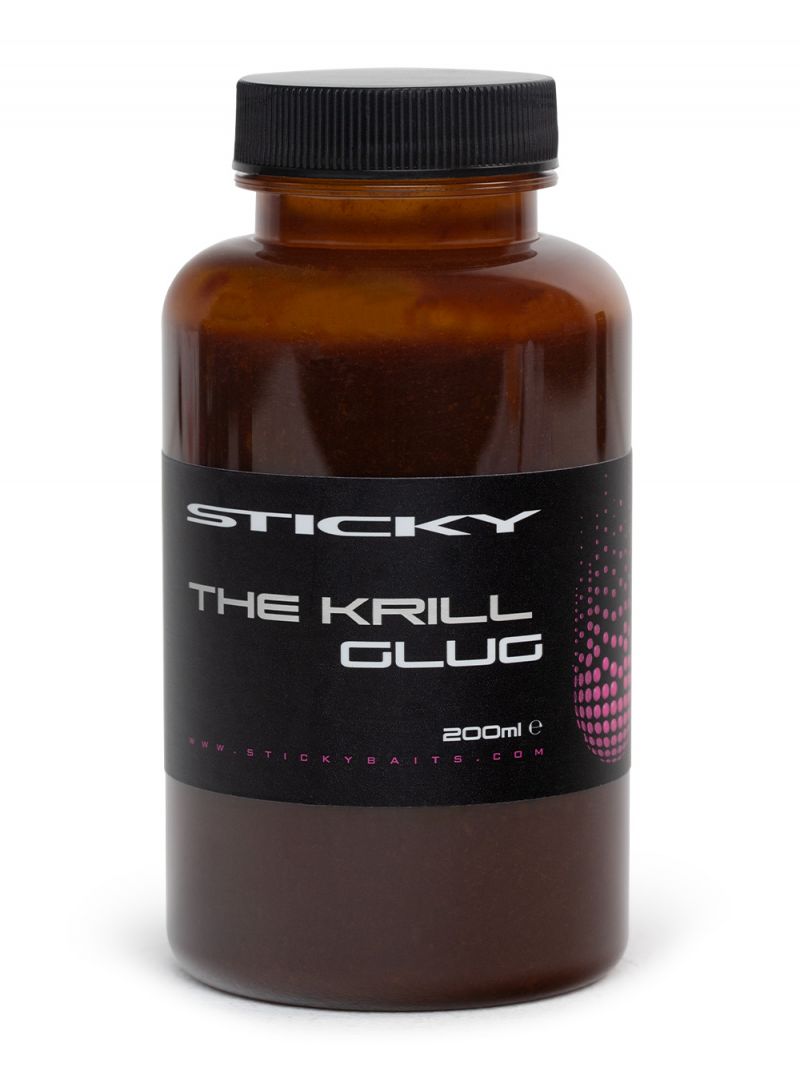 Sticky Baits The Krill Glug bruin aasdip 200ml