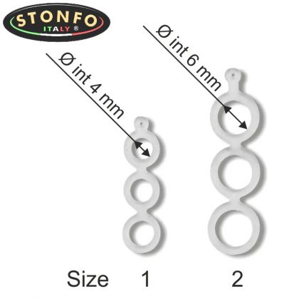 Stonfo Bait Bands Tris clear klein vismateriaal Size 1