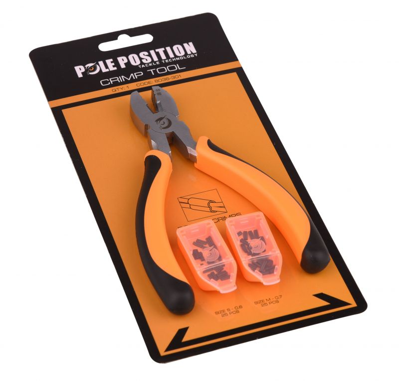 Strategy Pole Position Crimp Tool zwart - oranje karper rig accessoire