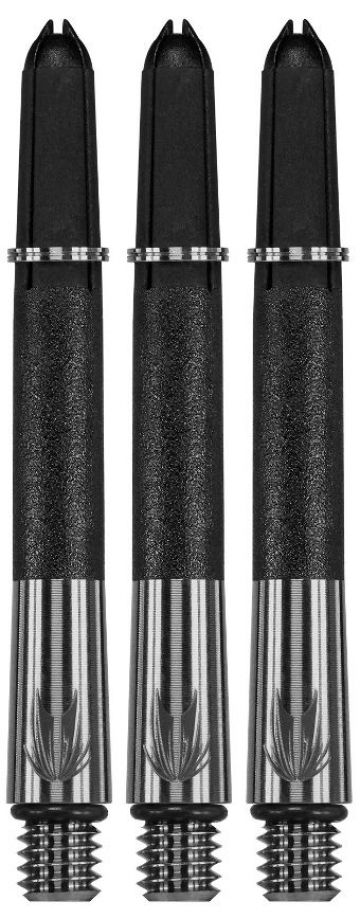 Target Carbon Titanium Pro Shafts zwart -  zilver dart shaft In Between