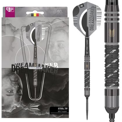 Target Dimitri Van Den Bergh ECHO 90% argent - noir darts 22g