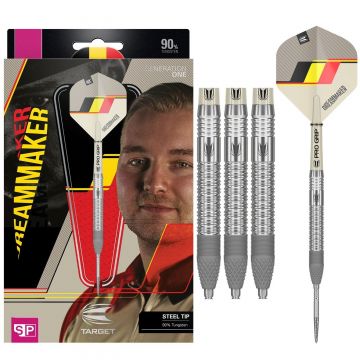 Target Dimitri Van Den Bergh GEN 1 90% argent - brun darts 21g