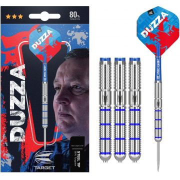 Target Glen Durrant 80% blauw - zilver dartpijlen 21g