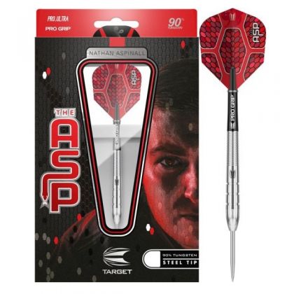 Target Nathan Aspinall 90% rouge - argent darts 22g