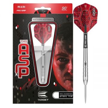 Target Nathan Aspinall 90% rouge - argent darts 26g