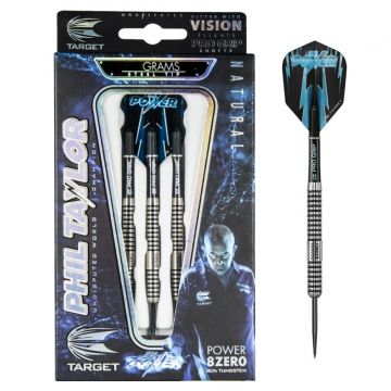 Target Power Taylor 8Zero 80% noir - argent darts 23g