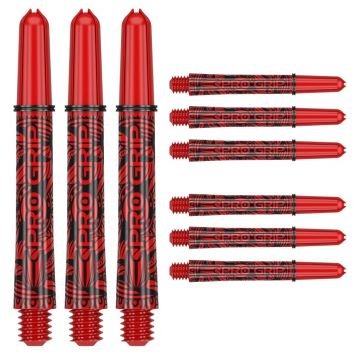 Target Pro Grip Ink Shafts 3-Sets (9st.) rood dart shaft Medium